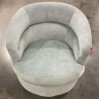 Open Box: Viv Swivel Chair - Performance Distressed Velvet Denim Blue