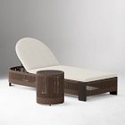 Porto Aluminum Outdoor Chaise Lounge &amp; Side Table