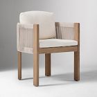 Portside Wood Outdoor Dining Table (76.5"&ndash;96") &amp; Porto Dining Chairs Set