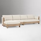 Porto Outdoor 3-Piece Chaise Sectional (134")