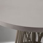 Porto Pedestal Concrete Outdoor Dining Table (44")