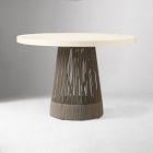 Porto Pedestal Concrete Outdoor Dining Table (44")