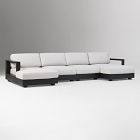 Telluride Aluminum Outdoor 4-Piece U-Shaped Sectional (149")