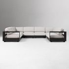Telluride Aluminum Outdoor 6-Piece U-Shaped Sectional (149")