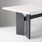 Rockport Outdoor Concrete Aluminum Dining Table (72")