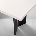 Rockport Outdoor Concrete Aluminum Dining Table (72")