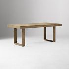 Portside Wood Outdoor Dining Table (76.5") &amp; Benches Set