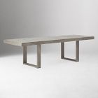 Portside Wood Outdoor Extendable Dining Table (76.5"&ndash;106"), Benches &amp; Stacking Chairs Set