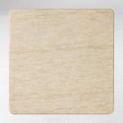 Royce Faux Travertine Square Pedestal Coffee Table (30")
