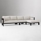 Caldera Aluminum Outdoor 3-Piece Chaise Sectional (135")