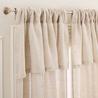 European Flax Linen Valance Curtain