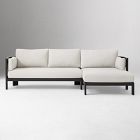 Caldera Aluminum Outdoor 2-Piece Chaise Sectional (105")