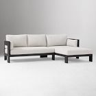 Caldera Aluminum Outdoor 2-Piece Chaise Sectional (105")