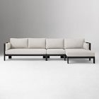 Caldera Aluminum Outdoor 3-Piece Chaise Sectional (135")