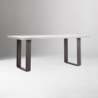 Portside Aluminum Outdoor Concrete Dining Table (72")