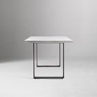 Portside Aluminum Outdoor Concrete Dining Table (72")