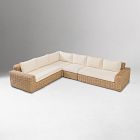 Westport Wicker Outdoor 4-Piece Sectional (136")