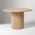 Ellington Outdoor Terrawood Round Dining Table &amp; Oceana Side Dining Chairs Set