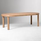 Portside Wood Outdoor Round Extendable Dining Table (48"&ndash;93") &amp; Stacking Chairs Set