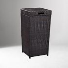 Palm Harbor Outdoor Wicker Trash Can