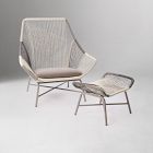 Huron Outdoor Lounge Chair &amp; Ottoman Set