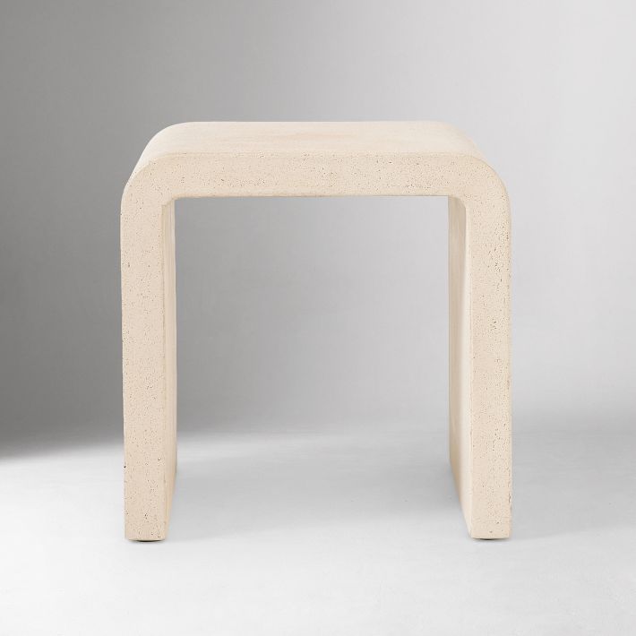 Syros Outdoor Waterfall Side Table - Modern Outdoor Accent | West Elm