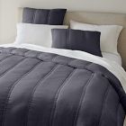 Open Box: European Flax Linen Comforter, King/Cal King - Graphite