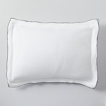 European Flax Linen Merrow Edge Shams