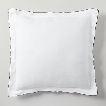 European Flax Linen Merrow Edge Euro Shams