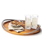 Nambe Braid Acacia Wood Serving Tray