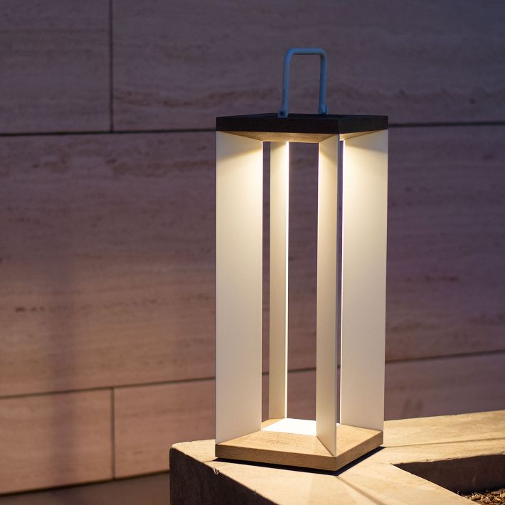 Blade Solar LED Lantern Outdoor Light | West Elm