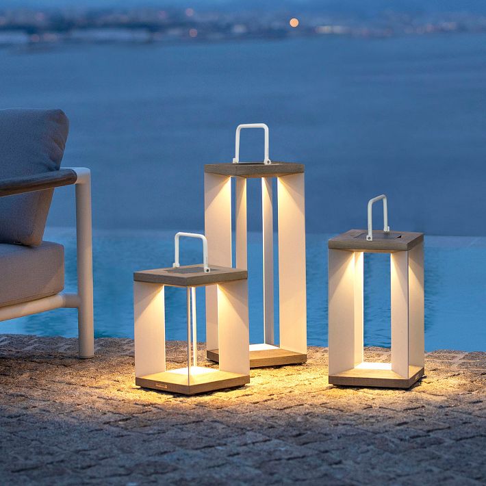 Blade Solar LED Lantern Outdoor Light | West Elm
