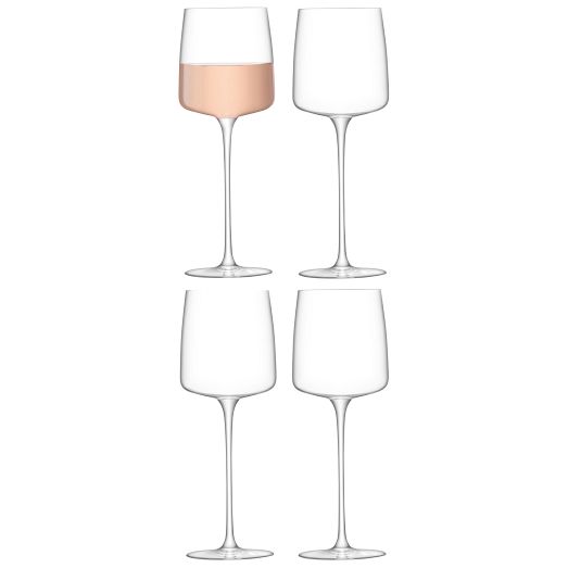 Metropolitan White Wine Glasses (Set of 4) by West Elm