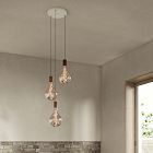 Tala Triple Pendant w/ Voronoi Bulb (20")