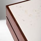 Keegan Solid Wood &amp; Marble Storage Coffee Table (46")