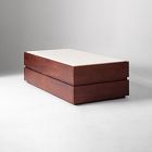Keegan Solid Wood &amp; Marble Storage Coffee Table (46")