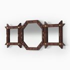 Pierce &amp; Ward 3-Pane Tramp Art Wall Mirror