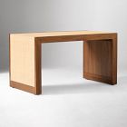 Open Box: Baldwin Raffia Side Table (28") - Cool Walnut, Raffia