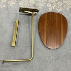 Open Box: Charley C-Side Table (19") - Walnut, Antique Brass