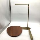 Open Box: Charley C-Side Table (19") - Walnut, Antique Brass
