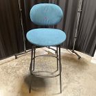 Open Box: Flynn Bar Stool (30") - Performance Velvet Petrol, Dark Bronze