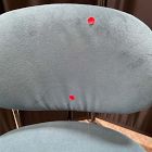 Open Box: Flynn Bar Stool (30") - Performance Velvet Petrol, Dark Bronze