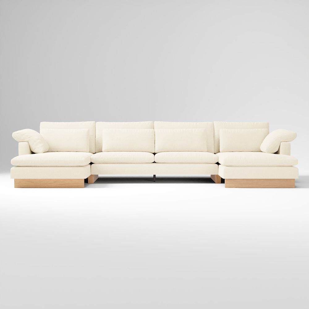 Harmony 3-Piece U-Shaped Chaise Sectional by West Elm