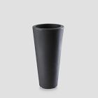 Lightweight Grooved Round Tapered Indoor/Outdoor Planters
