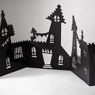 Spooky Halloween Village Tabletop Garland