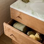Pierce &amp; Ward Burl Wood Single Bathroom Vanity (24"&ndash;36")