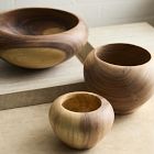 Carved Wood Centerpiece Bowls