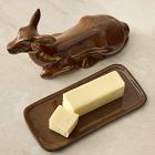 Theron Metal Deer Butter Dish