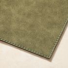 Easy-Care Rectangle Faux Leather Placemat Sets