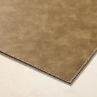 Easy-Care Rectangle Faux Leather Placemat Sets